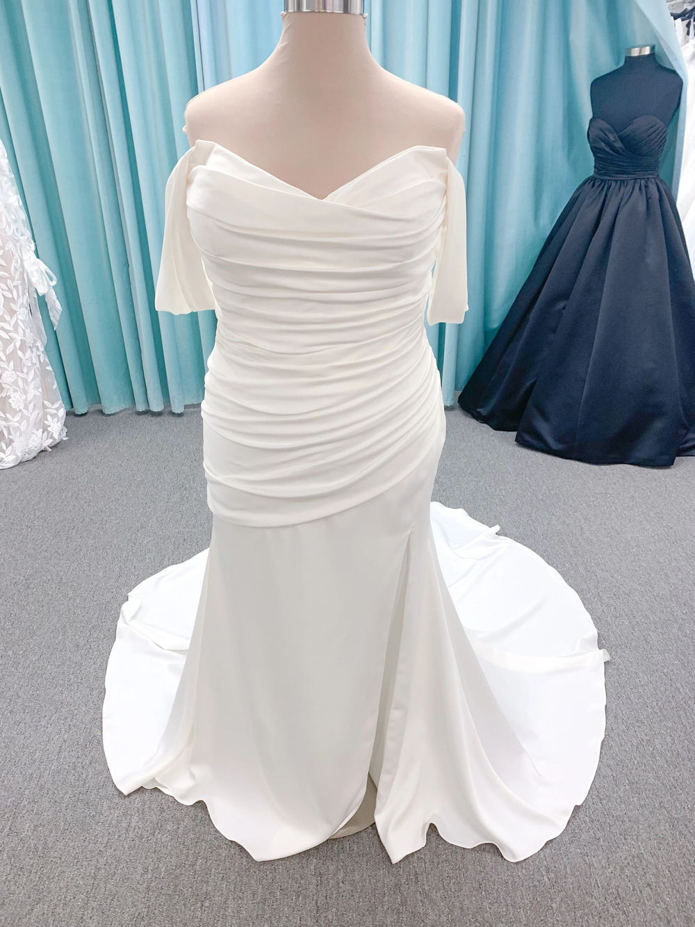 Plus Size Morilee Style 3412 Nicky Scoop Neck Fit and Flare Wedding Dress in